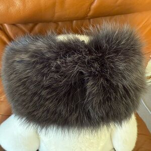 Fox Fur Collar Trim scarf headband